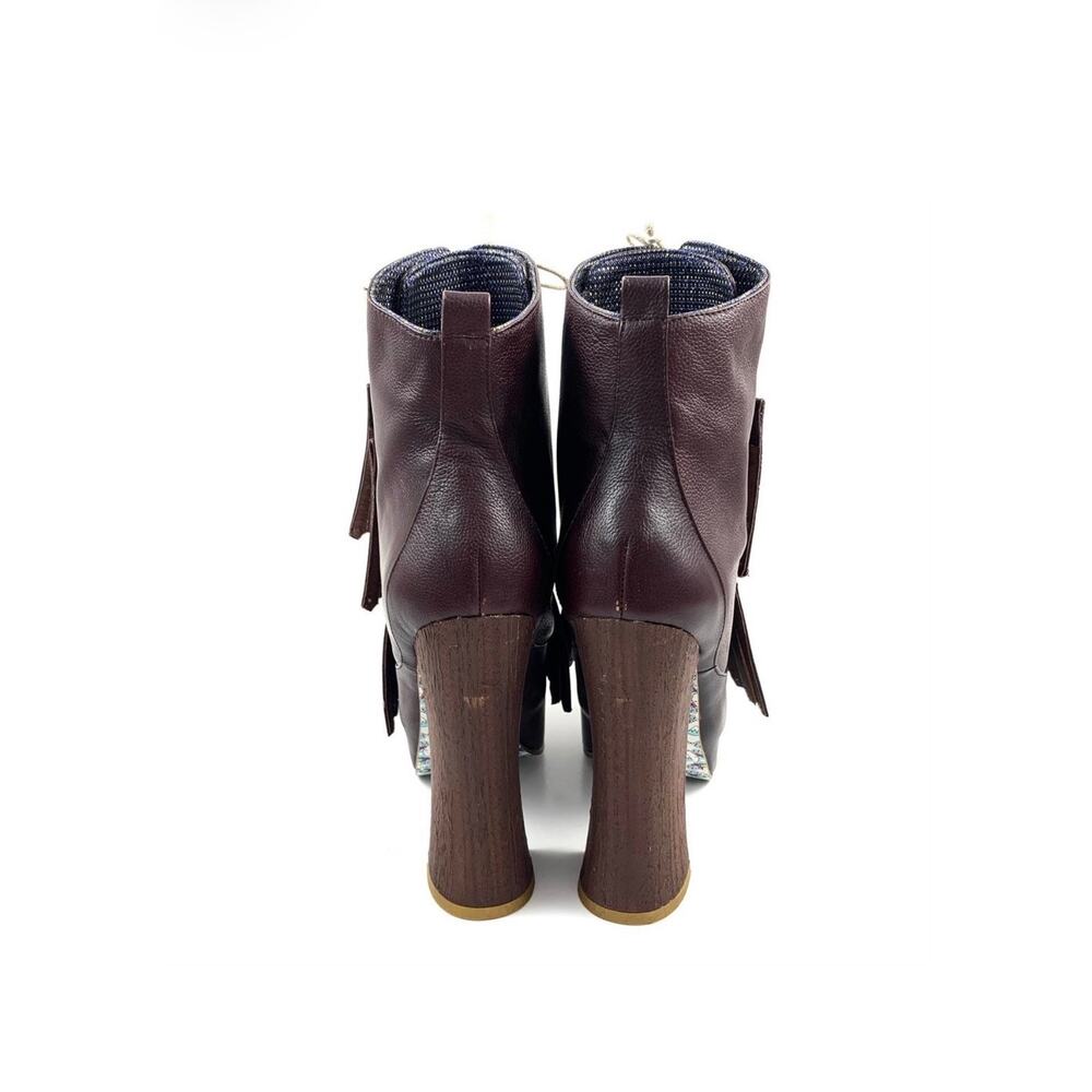 Brand new 2012 super platform brown leather Mary Jane tassel boots - Picture 9 of 15